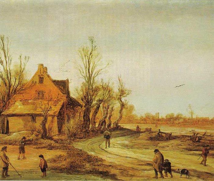 Esaias Van de Velde A Winter Landscape